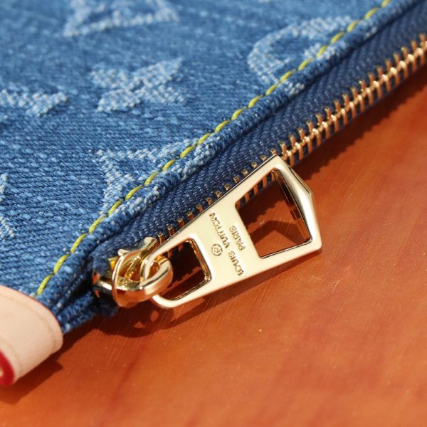 ルイヴィトン キャリーオール NM PM lv301350 ブルーデニム N品 ルイヴィトン バッグ デニム - 画像 (5)