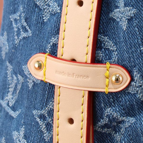 ルイヴィトン キャリーオール NM PM lv301350 ブルーデニム N品 ルイヴィトン バッグ デニム - 画像 (3)