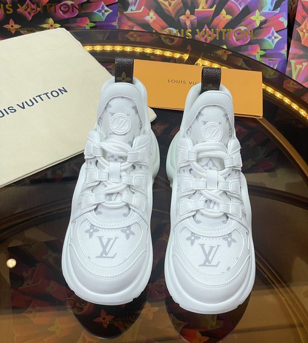 ルイヴィトン 靴 LV アークライト スニーカー レディース lv30350 ホワイト N品 白スニーカー レディース 50代 - 画像 (3)