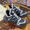 ルイヴィトン 靴 LV アークライト スニーカー レディース lv30351 ホワイト/ブラック N品 スニーカー レディース 黒白 - 画像 (7)