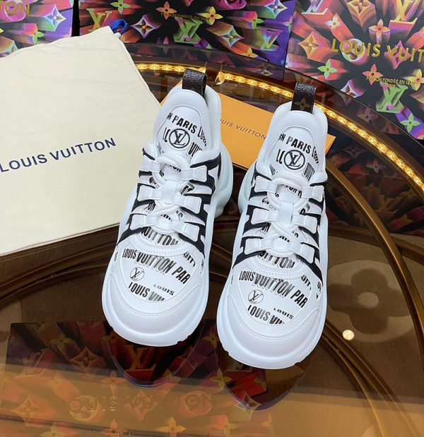 ルイヴィトン 靴 LV アークライト スニーカー レディース lv30352 ホワイト/ブラック N品 2025年人気スニーカー - 画像 (7)