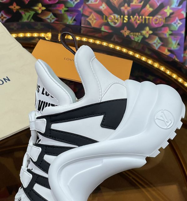 ルイヴィトン 靴 LV アークライト スニーカー レディース lv30352 ホワイト/ブラック N品 2025年人気スニーカー - 画像 (6)