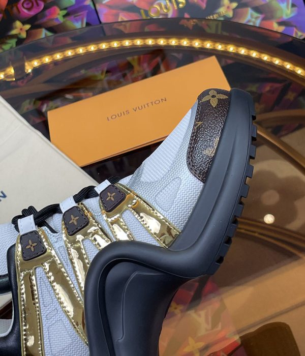 ルイヴィトン 靴 LV アークライト スニーカー レディース lv30355 ホワイト/ブラック N品 次に流行るスニーカー 2025 - 画像 (5)