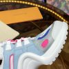 ルイヴィトン 靴 LV アークライト スニーカー レディース lv30356 ホワイト/スカイブルー N品 次に流行るスニーカー 2025 - 画像 (4)