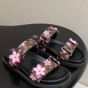 ブラック/ブラウン N品 ヴィトン サンダル レディース