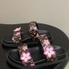 ルイヴィトン 靴 LV × TM サンダル レディース ルイ・ヴィトン × 村上隆の第2弾 lv303357 ブラック/ブラウン N品 ヴィトン サンダル レディース - 画像 (8)