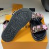 ルイヴィトン 靴 LV × TM サンダル レディース ルイ・ヴィトン × 村上隆の第2弾 lv303357 ブラック/ブラウン N品 ヴィトン サンダル レディース - 画像 (3)