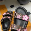 ルイヴィトン 靴 LV × TM サンダル レディース ルイ・ヴィトン × 村上隆の第2弾 lv303357 ブラック/ブラウン N品 ヴィトン サンダル レディース - 画像 (2)