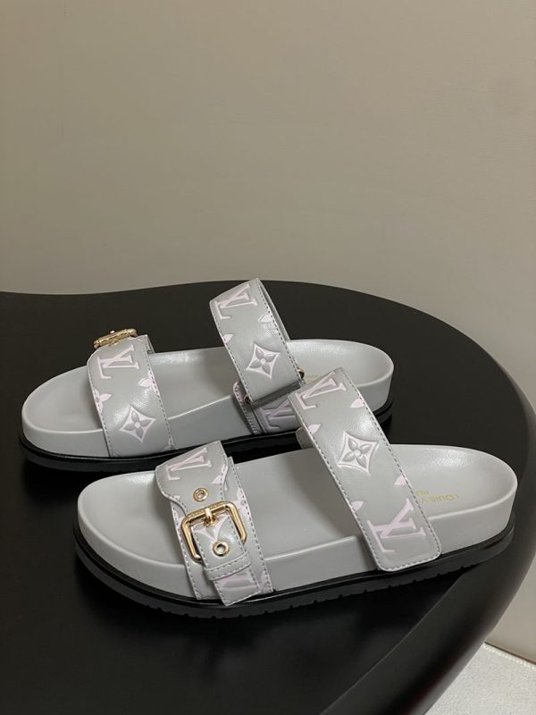 ルイヴィトン 靴 LV Bom Dia フラット コンフォート ミュール lv303358 グレー N品 ヴィトン サンダル レディース - 画像 (8)