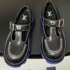 ルイヴィトン 靴 LV チェッカー メリージェーン 男女兼用のローファー lv303359 ブラック N品 ルイヴィトン レディースシューズ - 画像 (9)
