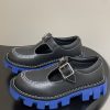 ルイヴィトン 靴 LV チェッカー メリージェーン 男女兼用のローファー lv303359 ブラック N品 ルイヴィトン レディースシューズ - 画像 (8)