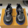 ルイヴィトン 靴 LV チェッカー メリージェーン 男女兼用のローファー lv303359 ブラック N品 ルイヴィトン レディースシューズ - 画像 (6)