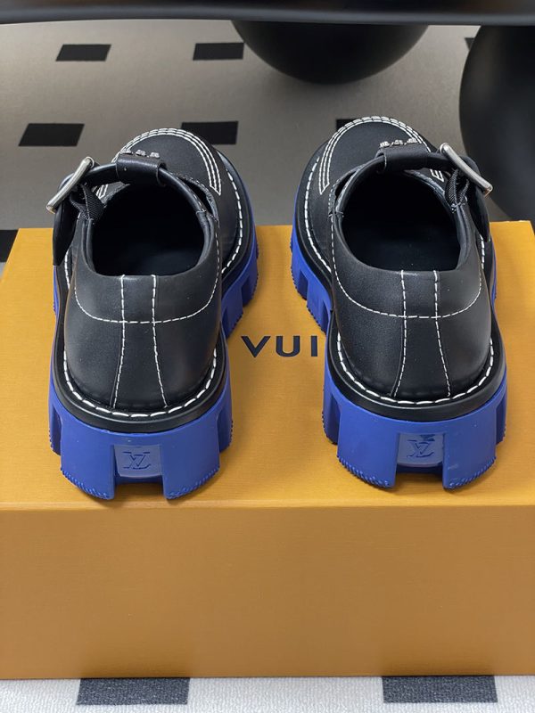 ルイヴィトン 靴 LV チェッカー メリージェーン 男女兼用のローファー lv303359 ブラック N品 ルイヴィトン レディースシューズ - 画像 (3)
