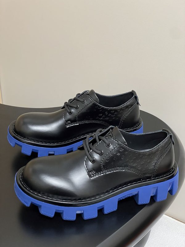 ルイヴィトン 靴 LV チェッカー メリージェーン 男女兼用のローファー lv303360 ブラック N品 厚底 ローファー 歩きやすい ブランド - 画像 (8)