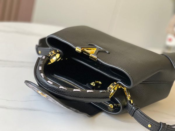 ルイヴィトン カプシーヌ BB レオパード M58720 ワイルドアットハート カプセル コレクション 2WAY ブラック ショルダーバッグ - 画像 (5)