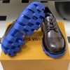 ルイヴィトン 靴 LV チェッカー メリージェーン 男女兼用のローファー lv303361 ブラウン N品 厚底 ローファー 歩きやすい ブランド - 画像 (4)