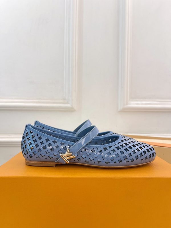 ルイヴィトン 靴 LV パンプス ロミー バレリーナ バレエシューズ 2025 新作 lv303366 ブルー N品 ルイヴィトン バレリーナ - 画像 (7)