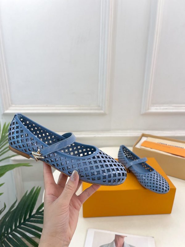 ルイヴィトン 靴 LV パンプス ロミー バレリーナ バレエシューズ 2025 新作 lv303366 ブルー N品 ルイヴィトン バレリーナ - 画像 (6)