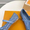 ルイヴィトン 靴 LV パンプス ロミー バレリーナ バレエシューズ 2025 新作 lv303366 ブルー N品 ルイヴィトン バレリーナ - 画像 (3)