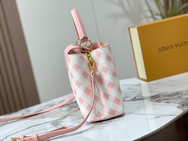 ルイヴィトン カプシーヌ MM lv301368 ホワイト/ピンク レディース ショルダーバッグ N品 ヴィトン カプシーヌ 値段 - 画像 (9)
