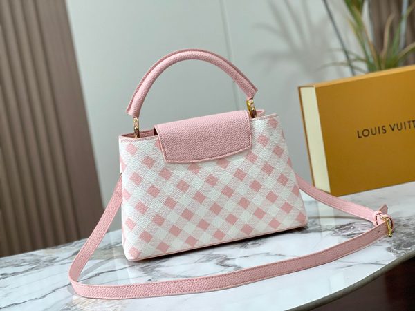 ルイヴィトン カプシーヌ MM lv301368 ホワイト/ピンク レディース ショルダーバッグ N品 ヴィトン カプシーヌ 値段 - 画像 (8)