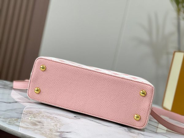 ルイヴィトン カプシーヌ MM lv301368 ホワイト/ピンク レディース ショルダーバッグ N品 ヴィトン カプシーヌ 値段 - 画像 (7)
