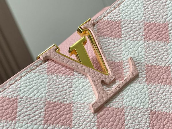 ルイヴィトン カプシーヌ MM lv301368 ホワイト/ピンク レディース ショルダーバッグ N品 ヴィトン カプシーヌ 値段 - 画像 (6)