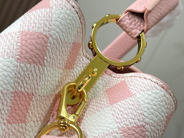 ルイヴィトン カプシーヌ MM lv301368 ホワイト/ピンク レディース ショルダーバッグ N品 ヴィトン カプシーヌ 値段 - 画像 (5)