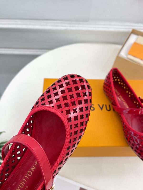 ルイヴィトン 靴 LV パンプス ロミー バレリーナ バレエシューズ 2025 新作 lv303368 レッド N品 ルイヴィトン バレリーナ - 画像 (5)