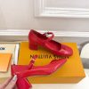 ルイヴィトン 靴 LV メリージェーン パンプス レディース ヒール 5.5cm lv303375 レッド N品 メリージェーン 靴 コーデ - 画像 (7)
