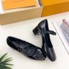 ルイヴィトン 靴 LV メリージェーン パンプス レディース ヒール 5.5cm lv303377 ブラック N品  メリージェーン 靴 ブランド - 画像 (6)