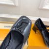 ルイヴィトン 靴 LV メリージェーン パンプス レディース ヒール 5.5cm lv303377 ブラック N品  メリージェーン 靴 ブランド - 画像 (5)