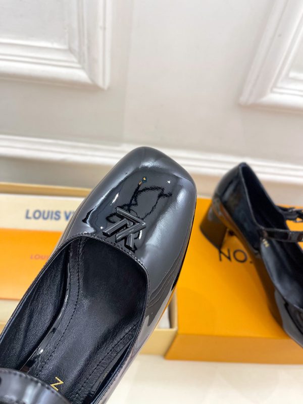 ルイヴィトン 靴 LV メリージェーン パンプス レディース ヒール 5.5cm lv303377 ブラック N品  メリージェーン 靴 ブランド - 画像 (5)