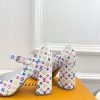 ルイヴィトン 靴 LV メリージェーン パンプス レディース ヒール 9cm lv303378 マルチカラー N品 メリージェーン 流行り いつまで - 画像 (4)