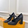ルイヴィトン 靴 LV メリージェーン パンプス レディース ヒール 9cm lv303380 ブラック N品 ヴィトン 靴 レディース パンプス - 画像 (8)