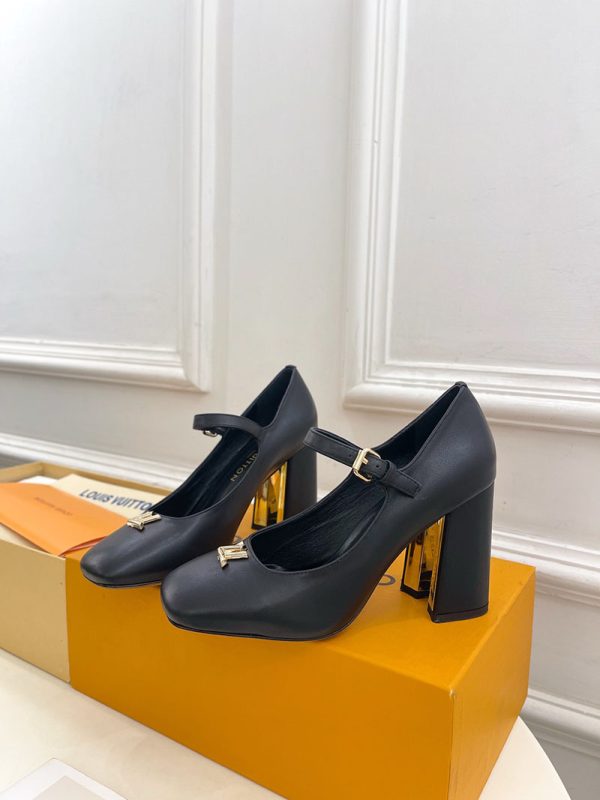 ルイヴィトン 靴 LV メリージェーン パンプス レディース ヒール 9cm lv303380 ブラック N品 ヴィトン 靴 レディース パンプス - 画像 (8)