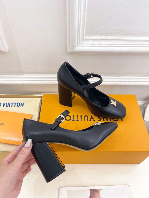 ルイヴィトン 靴 LV メリージェーン パンプス レディース ヒール 9cm lv303380 ブラック N品 ヴィトン 靴 レディース パンプス - 画像 (7)