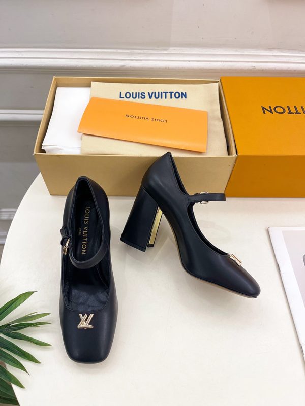 ルイヴィトン 靴 LV メリージェーン パンプス レディース ヒール 9cm lv303380 ブラック N品 ヴィトン 靴 レディース パンプス - 画像 (6)