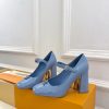 ルイヴィトン 靴 LV メリージェーン パンプス レディース ヒール 9cm lv303381 ブルー N品 ヴィトン 靴 レディース パンプス - 画像 (8)