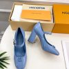 ルイヴィトン 靴 LV メリージェーン パンプス レディース ヒール 9cm lv303381 ブルー N品 ヴィトン 靴 レディース パンプス - 画像 (6)