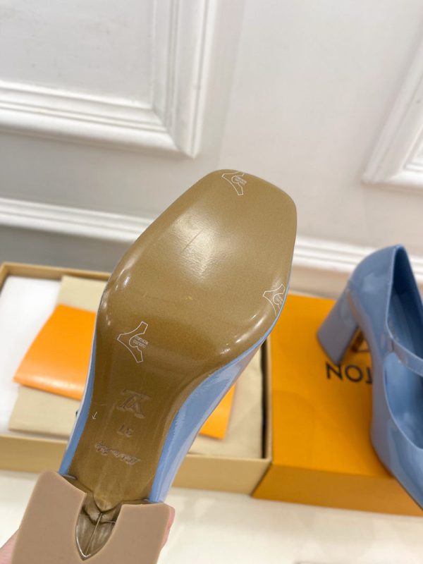 ルイヴィトン 靴 LV メリージェーン パンプス レディース ヒール 9cm lv303381 ブルー N品 ヴィトン 靴 レディース パンプス - 画像 (2)