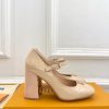 ルイヴィトン 靴 LV メリージェーン パンプス レディース ヒール 9cm lv303382 ベージュ N品 ヴィトン 靴 レディース パンプス - 画像 (9)