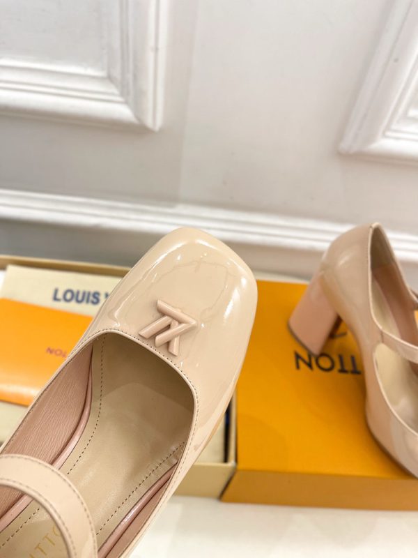 ルイヴィトン 靴 LV メリージェーン パンプス レディース ヒール 9cm lv303382 ベージュ N品 ヴィトン 靴 レディース パンプス - 画像 (5)