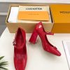 ルイヴィトン 靴 LV メリージェーン パンプス レディース ヒール 9cm lv303383 レッド N品 ヴィトン 靴 レディース パンプス - 画像 (6)