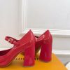 ルイヴィトン 靴 LV メリージェーン パンプス レディース ヒール 9cm lv303383 レッド N品 ヴィトン 靴 レディース パンプス - 画像 (3)