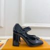 ルイヴィトン 靴 LV メリージェーン パンプス レディース ヒール 9cm lv303385 ブラック N品 ヴィトン 靴 レディース - 画像 (9)