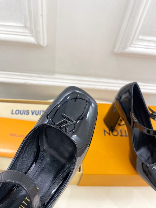 ルイヴィトン 靴 LV メリージェーン パンプス レディース ヒール 9cm lv303385 ブラック N品 ヴィトン 靴 レディース - 画像 (5)