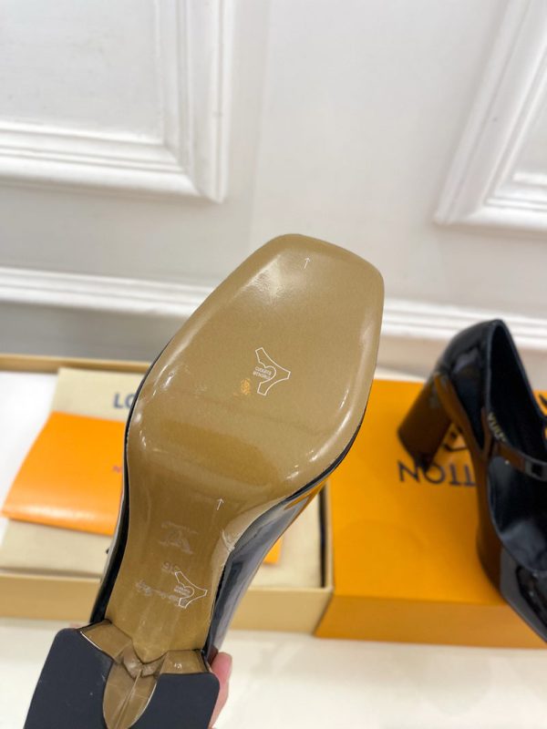 ルイヴィトン 靴 LV メリージェーン パンプス レディース ヒール 9cm lv303385 ブラック N品 ヴィトン 靴 レディース - 画像 (2)