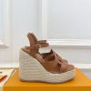 ルイヴィトン 靴 LV サンダル＆エスパドリーユ 2025 新作 レディース靴 lv303387 ブラウン N品 ヴィトン サンダル レディース - 画像 (9)
