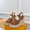 ルイヴィトン 靴 LV サンダル＆エスパドリーユ 2025 新作 レディース靴 lv303387 ブラウン N品 ヴィトン サンダル レディース - 画像 (8)